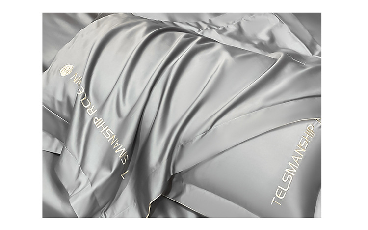 炫耀 水星家纺刺绣全棉加厚磨毛三四件套宿舍纯棉床上用品四件套详情17