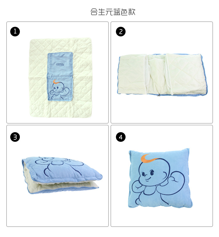 In-stock stock of plush pillows, cartoon Big white embroidered dual-purpose plush pillows, suitable for various uses in cars and offices, plush blankets pic 26