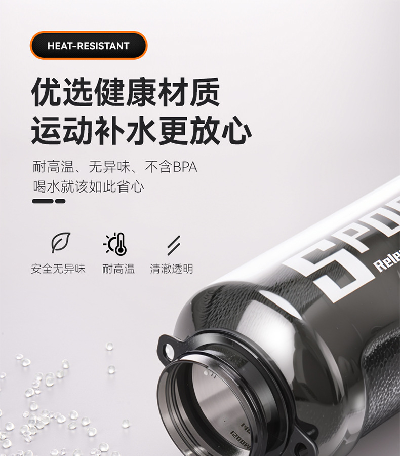 新款夏季户外大容量水壶男女运动健身水杯耐高温吸管杯带盖吨吨桶详情5