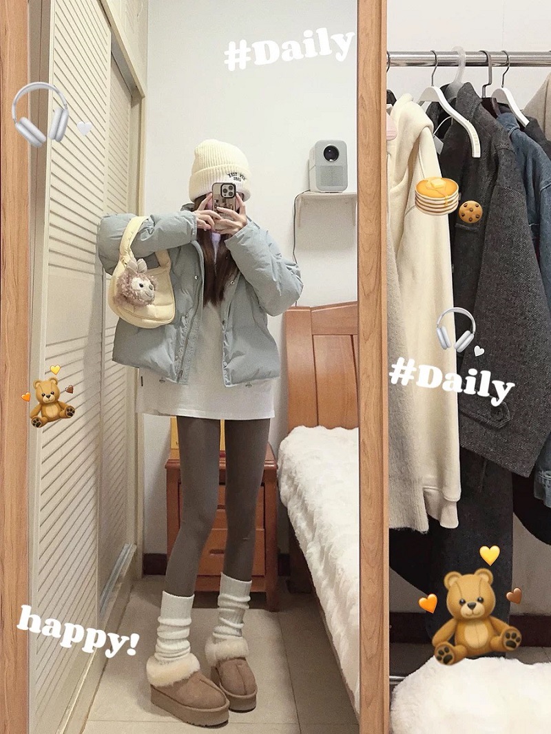 Tazz塔茨特厚底牛皮雪地靴女皮毛一体冬季i ugg i女鞋一脚蹬棉鞋详情20