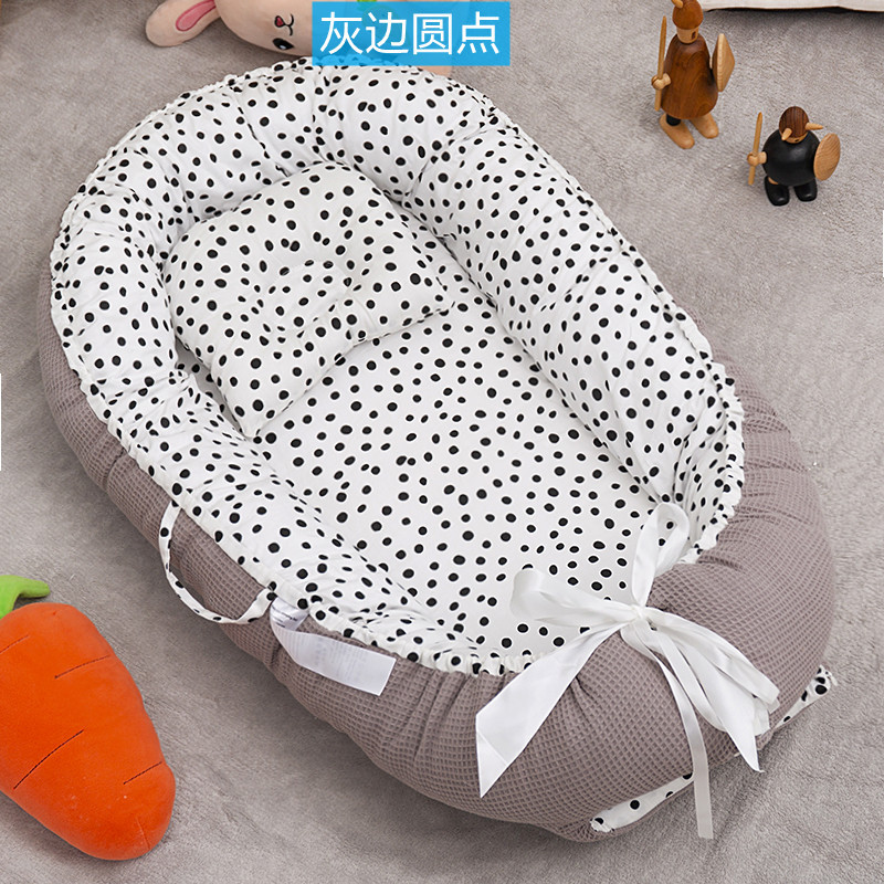 Cross-border exclusive folding, detachable and washable portable anti-pressure crib, midbed bionic fully detachable baby pillow crib pic 54