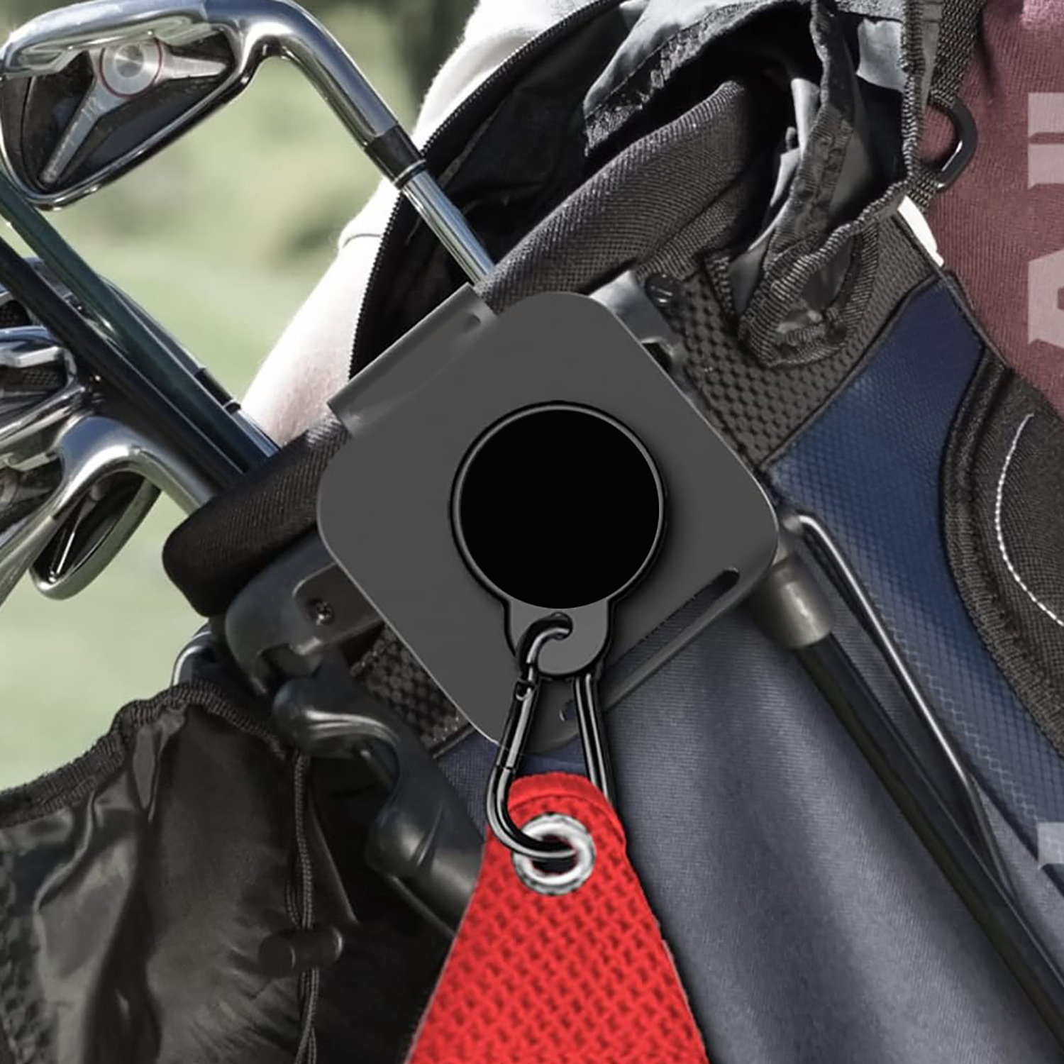 现货高尔夫金属包夹磁吸背夹便携球包创意三合一金属夹黑色帽夹详情6