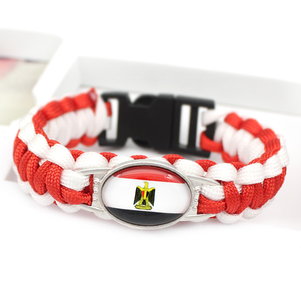 世界各国国旗手环 委内瑞拉 巴拉圭  国旗伞绳编织手链详情31