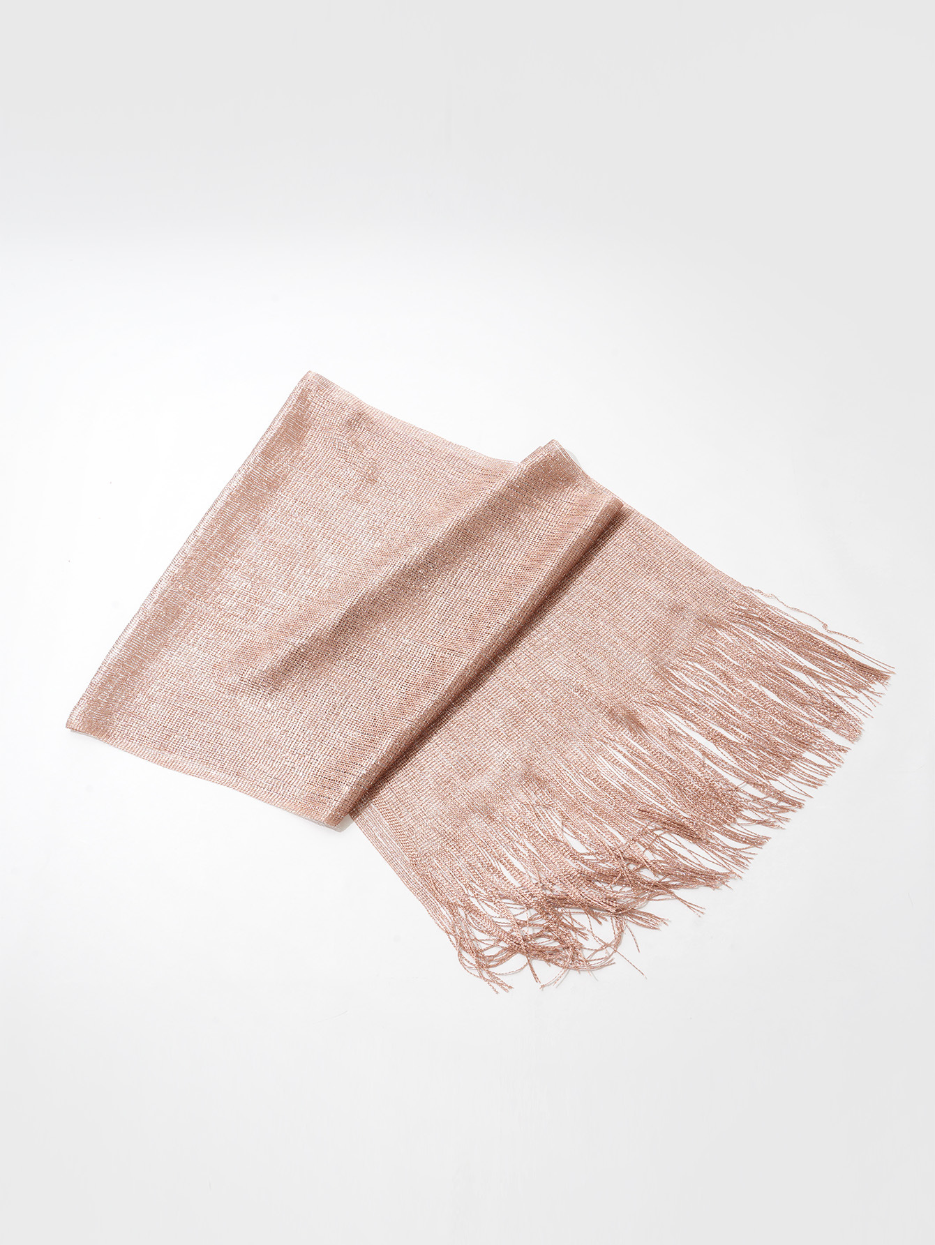 跨进专供 欧美爆款金银丝长流苏平板巾舞会婚礼派对晚礼服披肩女详情3