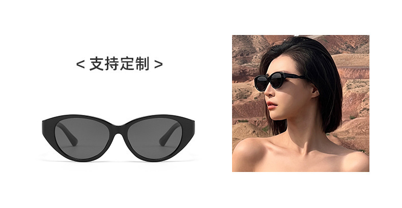 太阳镜女款专柜品质现货批发猫眼墨镜偏光g&m复古太阳眼镜9018详情4