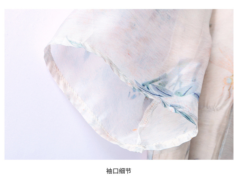 新中式国风改良旗袍连衣裙女夏2023新款显瘦气质中年妈妈薄纱裙子详情30