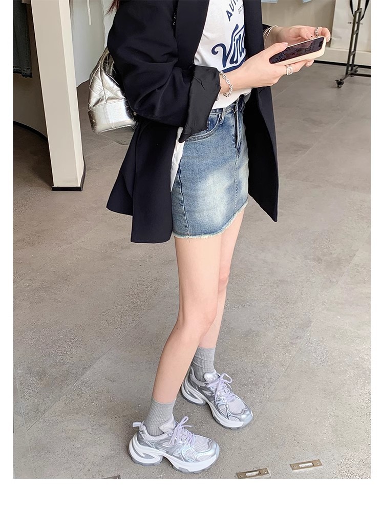 葡萄妈同款2024夏季新款轻便运动鞋透气网面厚底增高老爹鞋女详情36