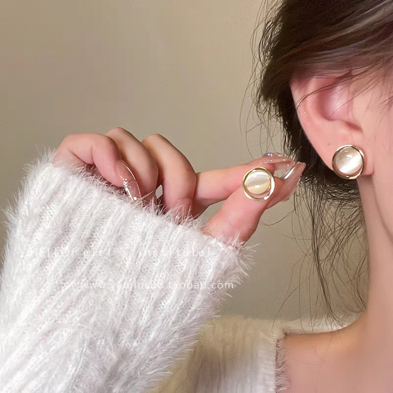 925针ins风珍珠耳钉女百搭耳环高级感气质耳饰摆地摊夜市爆款批发详情26