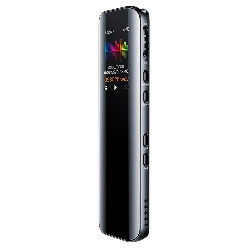One-click recording digital voice recorder, color screen voice recorder, MP3 player, ultra-long standby time, 1536Kbps pic 6