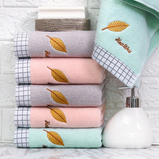 Wholesale pure cotton towels, thickened, soft, absorbent, polyester-cotton, all-cotton household face towels, gift embroidered, Gaoyang County factory pic 14