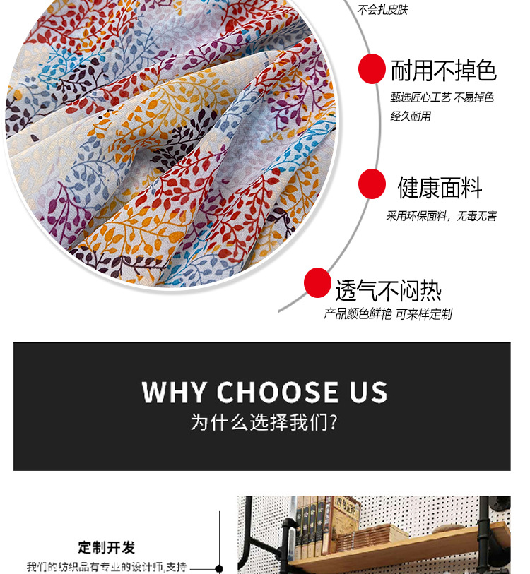 Factory direct sales of pearl chiffon printed fabric, summer clothing printed chiffon small flower fabric in stock pic 5