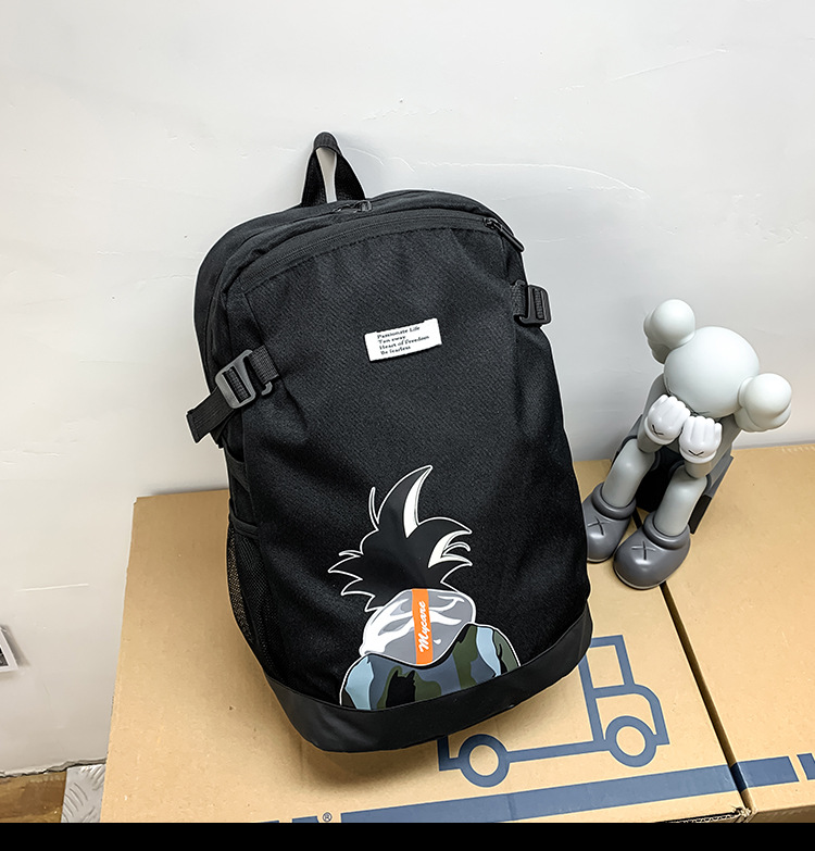 2021 Korean version fashionable couple style cartoon print cool backpack, large-capacity trendy schoolbag for junior and senior high school students pic 52