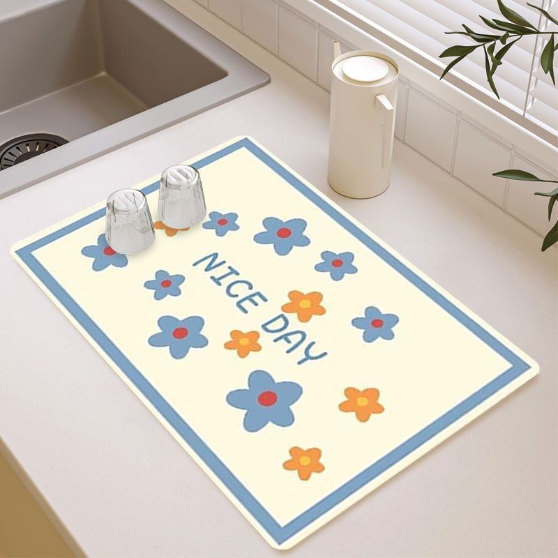 厨房台面沥水垫子洗手台防溅垫碗盘干燥垫吧台吸水杯垫免洗隔热垫详情22