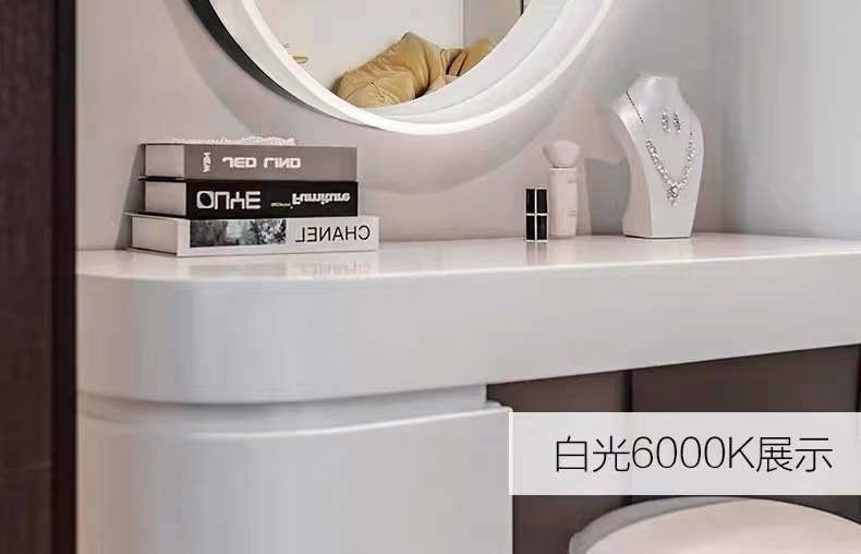 亚克力框智能LED吸顶灯化妆镜 防雾壁挂式卫浤镜 梳妆台专用 圆形设计美观实用浴室镜精品卫浴精品卫浴精品卫浴精品卫浴详情16