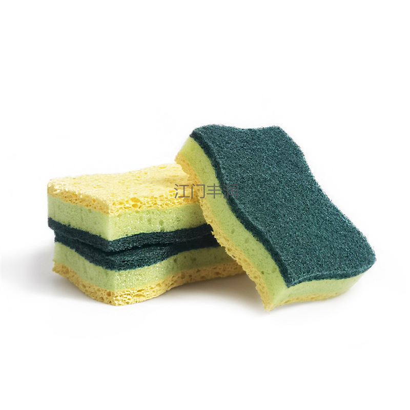 Wood pulp cotton scouring pad, absorbent cloth, double-sided kitchen cleaning, non-stick pan, dishwashing brush, sponge wipe, kitchen cleaning wipe pic 10