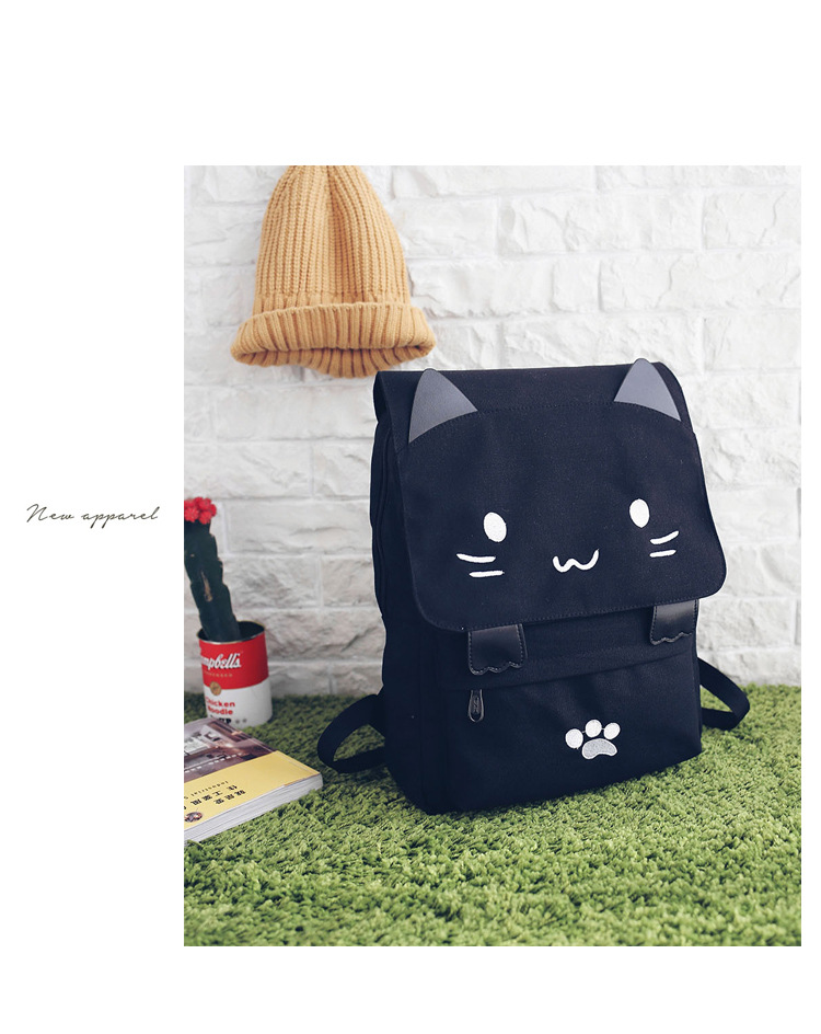 Wholesale Japanese-style cute three-dimensional cat large-capacity schoolbags, cute girls, pink and cute cartoon backpacks, backpacks for girls pic 26