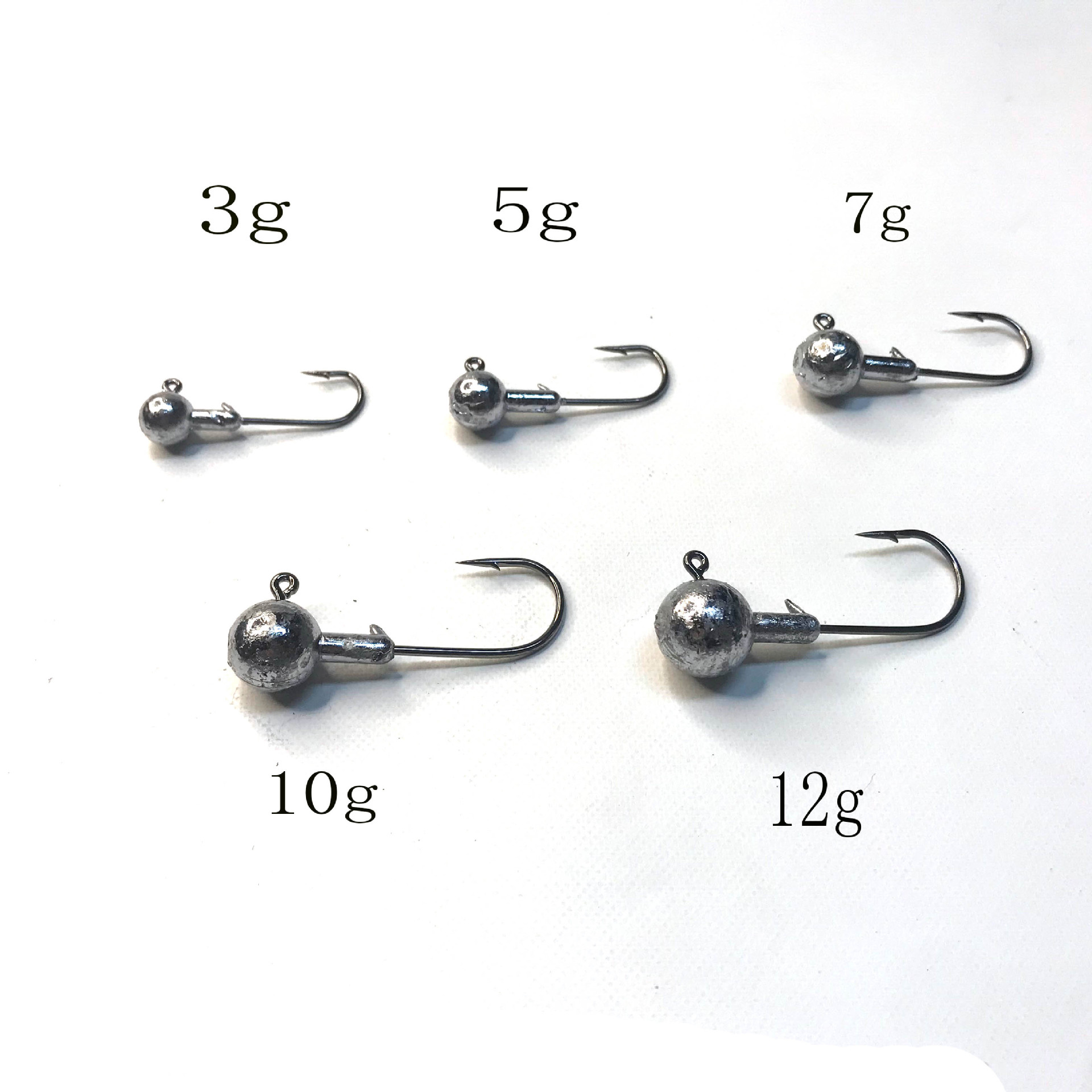 Donglejian natural color lead-head Hook silver set Affordable box set Fishhook, sea bass, mandarin fish, Fat Goluya pic 4