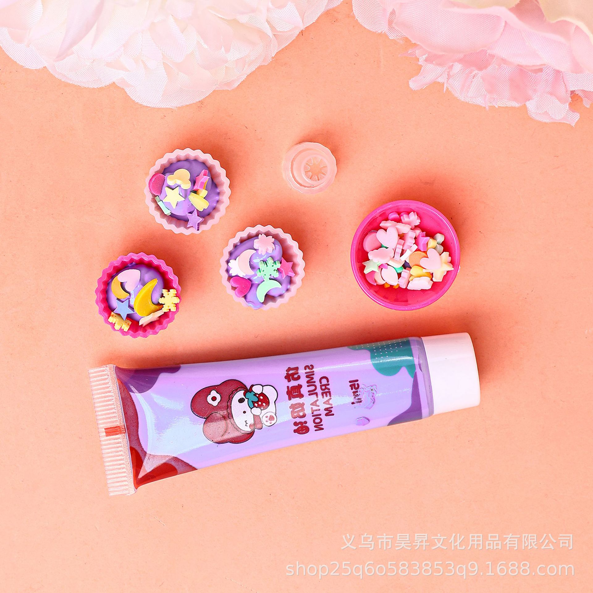 少女手提礼盒DIY奶油胶双层咕咔卡砖百宝箱 手账素材礼物详情10