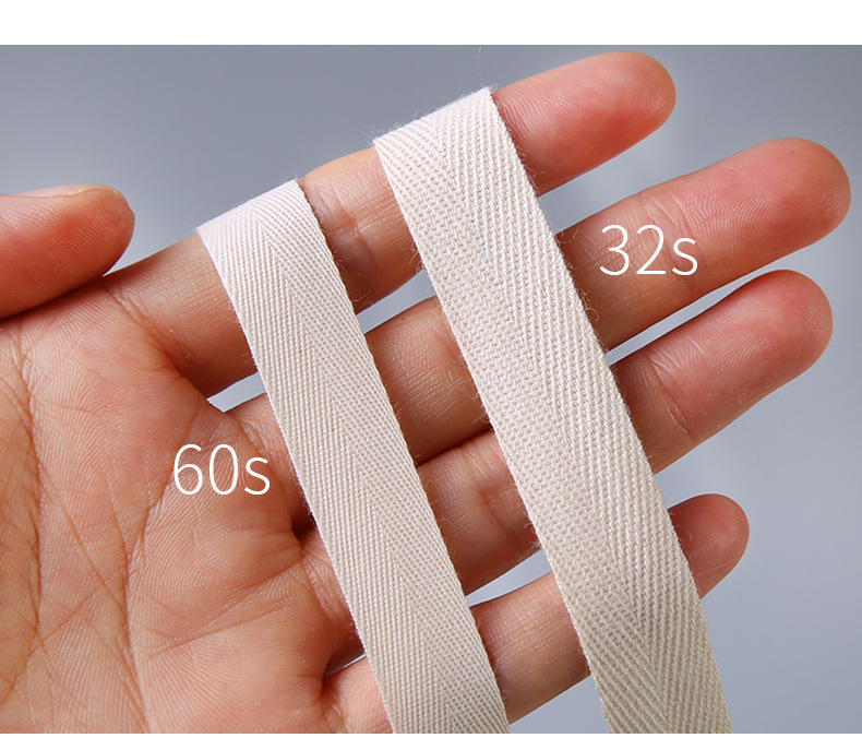 Wholesale of 1CM color herringbone tape, all-cotton edge-wrapped tape, textile accessories, cotton yarn, cotton tape, binding tape and rolled edge fabric pic 12