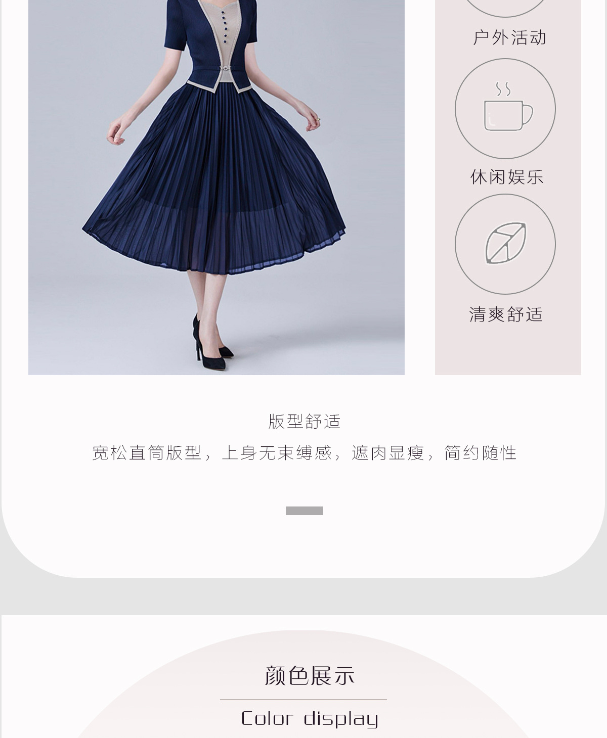 Factory direct supply 2024 Summer new style long-sleeved long lace dress for elegant ladies and middle-aged mothers pic 5