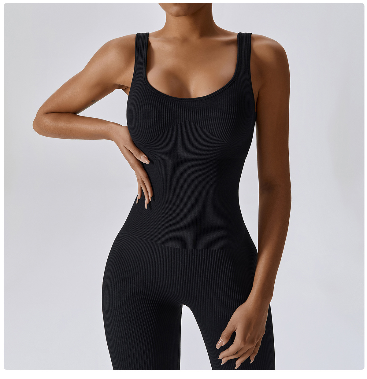 Spring European and American seamless one-piece yoga dress, dance belly tightening and body shaping exercise elastic tight one-piece dress 6848 pic 44