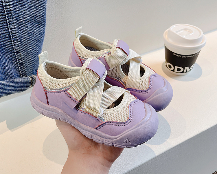 儿童运动凉鞋2024夏季新款男童鞋子女童包头防滑软底沙滩鞋休闲鞋详情2