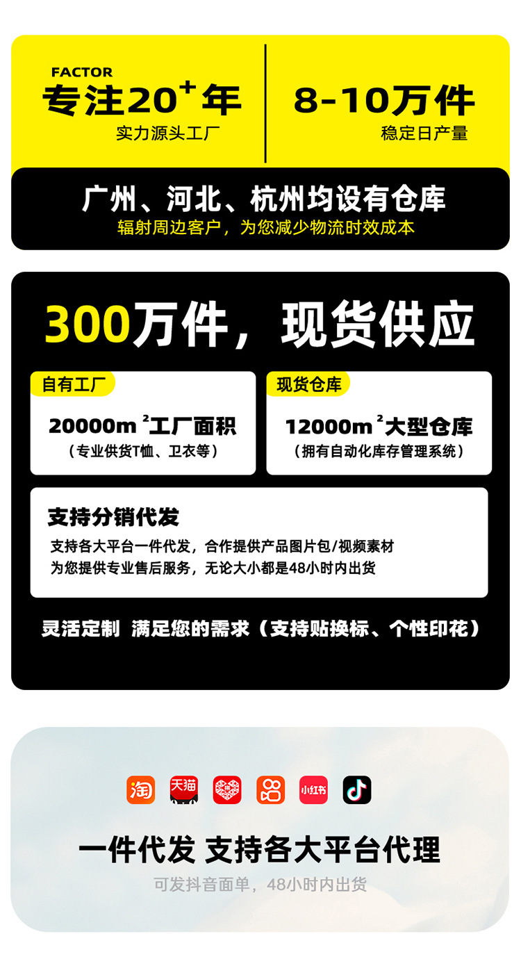 新款印花纯棉短袖t恤休闲高级感重磅短袖耐穿通勤百搭纯棉t恤批发详情1