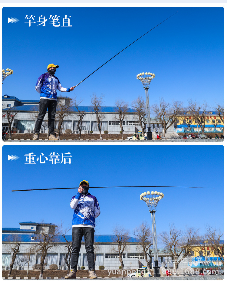 Wholesale fiberglass reinforced plastic fishing rods from the manufacturer, 37-tone stream rods, short-section fishing rods, ultra-light hard crucian carp fishing hand fishing rods pic 19