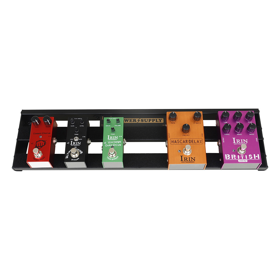 Wholesale IRIN effect pedal track frame, aluminum alloy fixed anti-slip single effect pedal board, portable effect pedal bag pic 11
