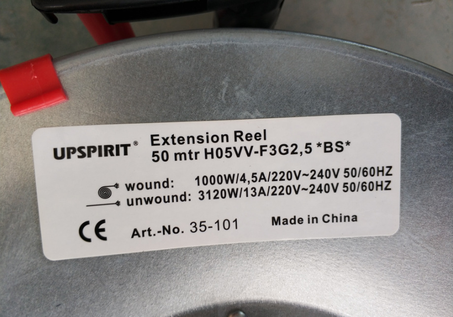 Export 50-meter circular wire, portable industrial wire reels, cable reels, Saudi reels, mobile household wire reels pic 10