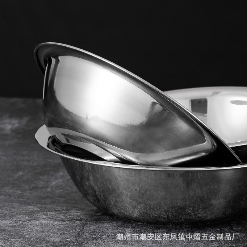 不锈钢码斗无磁加厚宠物盆多用汤碗打蛋盆厨房料理盆厂家直销详情7