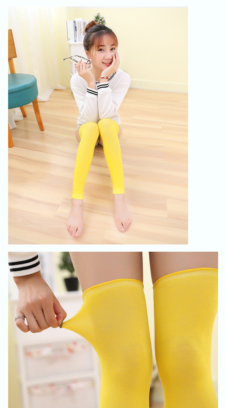 Japanese autumn and winter new combed cotton warm socks, three-bar student socks, air-conditioned room knee and leg guards pic 36