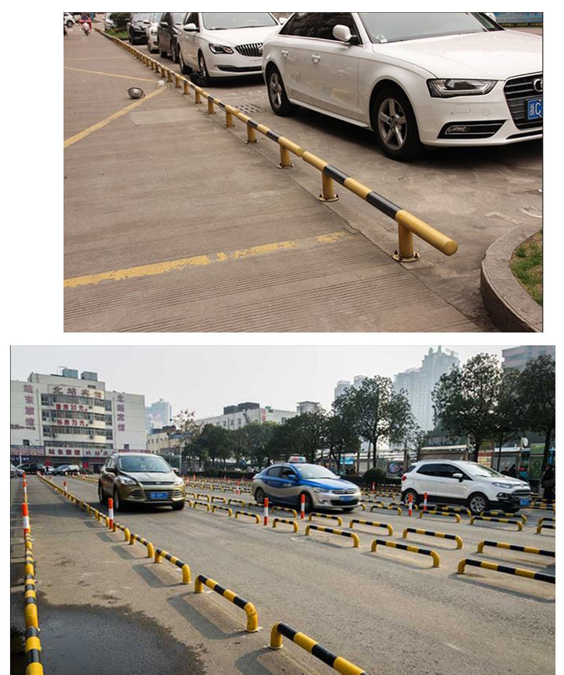 钢管挡车器汽车车位止退器地挡缓冲阻挡停车位胎停车轮拦车详情17
