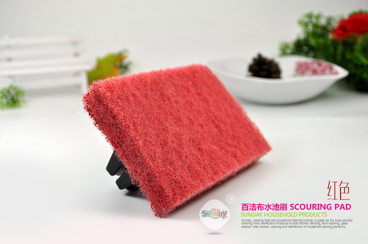 sunday水池刷浴缸刷地板除垢灶台浴缸清洁百洁布水池清洁刷详情16