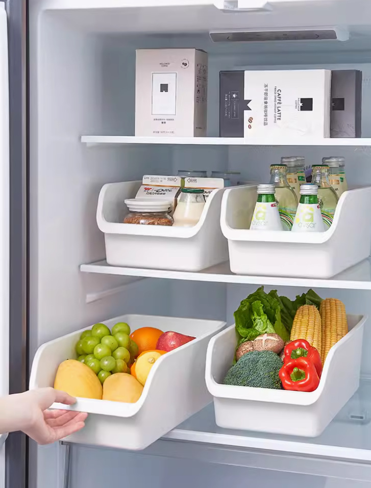 G635 Japanese-style kitchen refrigerator storage box drawer storage box, a highly efficient frozen food organization wonder pic 1