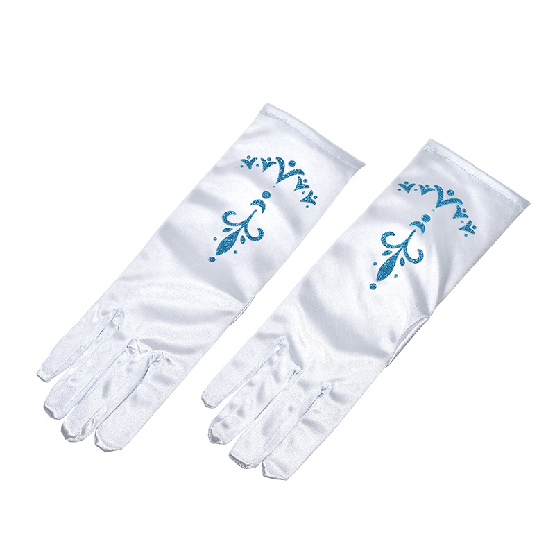 婚庆产品厂家直供新款多色手套冰雪奇缘儿童舞台演出五指手套服装配饰批发详情11