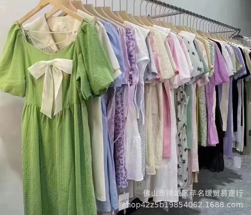 Early spring petite elegant dress for women 2023 summer waist-cinching and slimming lady chiffon floral mid-length dress pic 39