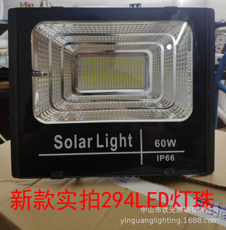 led庭院灯太阳能投光灯60W户外路灯100W花园壁灯光感应广场灯200W详情32