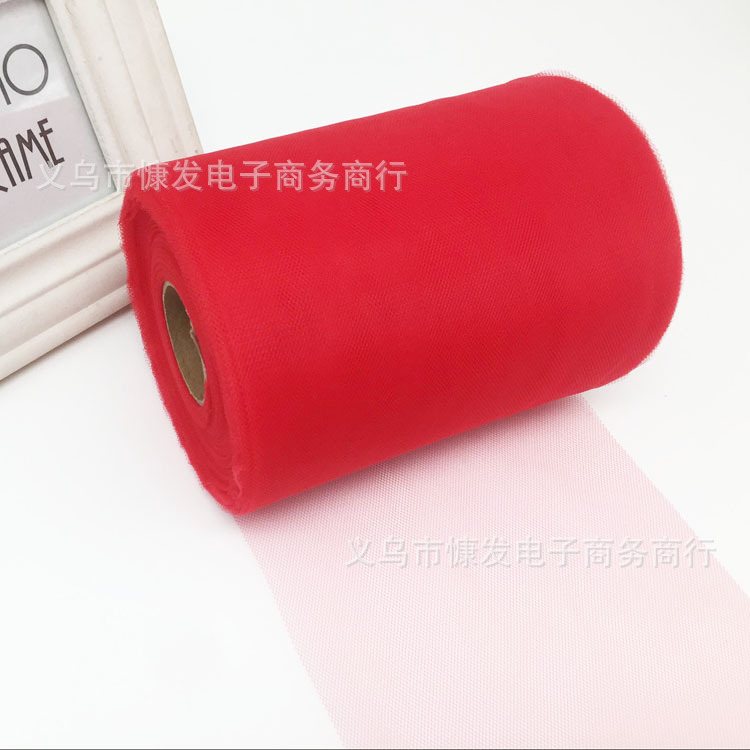 6-inch 100-yard nylon medium-hard American mesh roll TUTU yarn wedding decoration DIY fabric dress pic 8