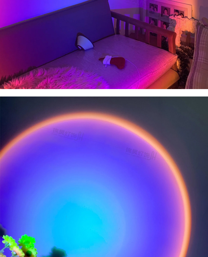 明装日不落射灯嵌入洗墙背景墙玄关直播商用日落夕阳过道氛围射灯详情26