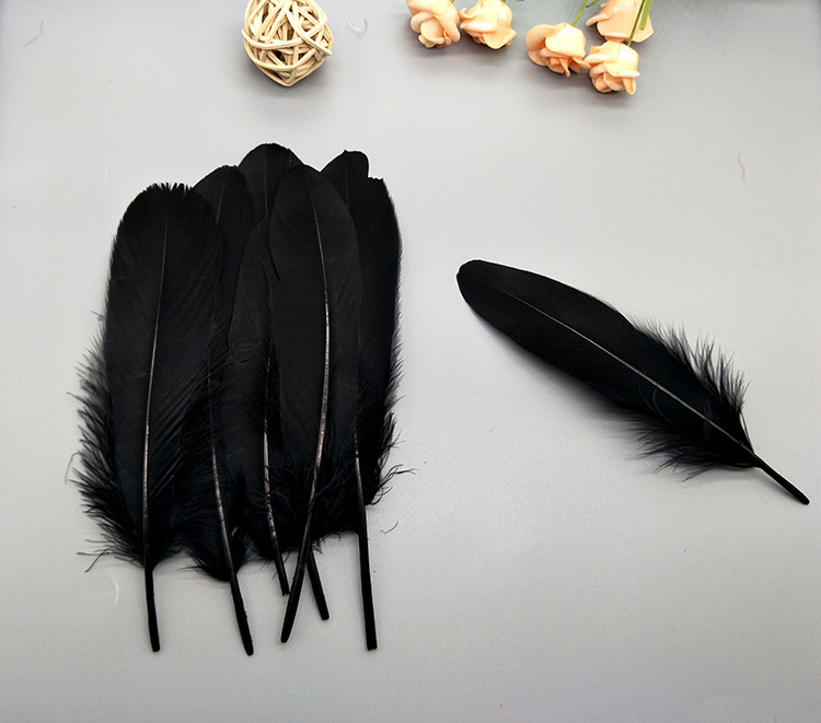 High-quality goose feathers, hard and fluffy, wholesale in stock, DIY colorful feathers, wedding decoration materials, white goose feathers pic 37