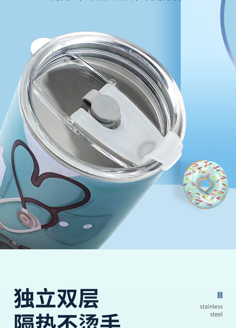 亚马逊 20oz汽车杯 不锈钢保温杯车载冰霸杯啤酒杯304喷塑汽车杯详情9