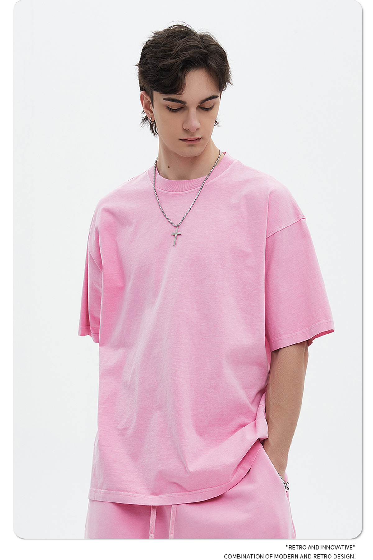 ARTIE男装|重磅250G复古水洗做旧短袖t恤男 宽松纯棉男士潮牌t恤详情59