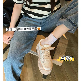 真皮老爹鞋女加绒2022秋冬新款韩版百搭厚底溶解鞋小白鞋板鞋女详情12