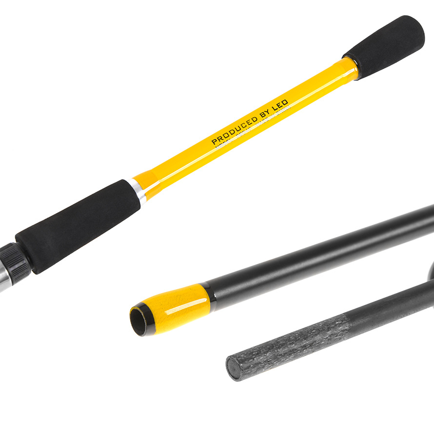 28047 LEO乐欧【黄色玻璃钢路亚竿】软调出口跨境路亚海竿渔具详情9