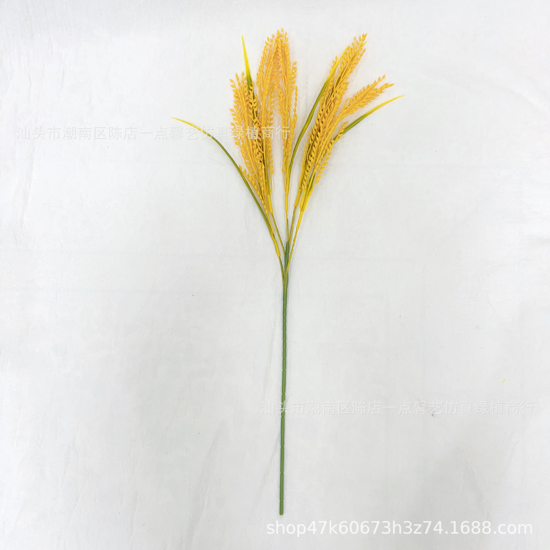 仿真麦穗道具禾苗塑料稻谷黄水稻金色植物稻穗道具加长杆麦穗花束详情8