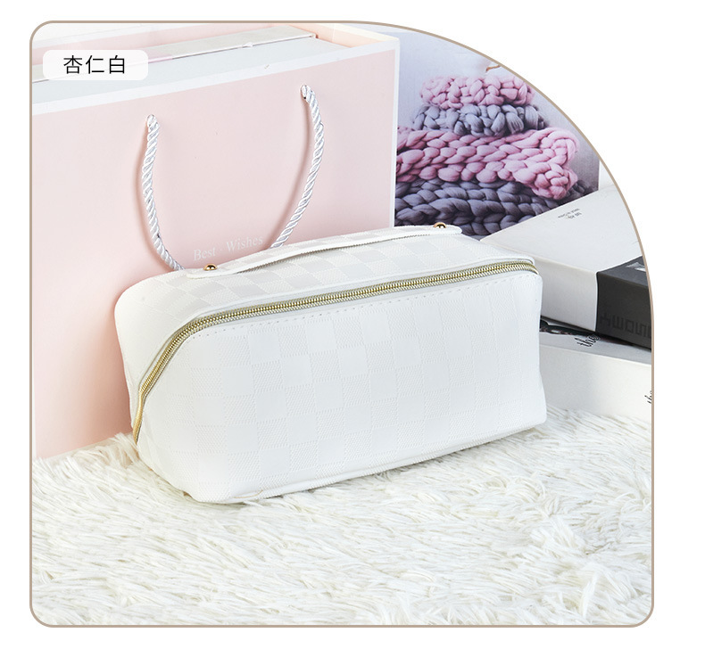 PU枕头化妆包女便携化妆品收纳包旅行大容量洗漱包收纳袋详情4