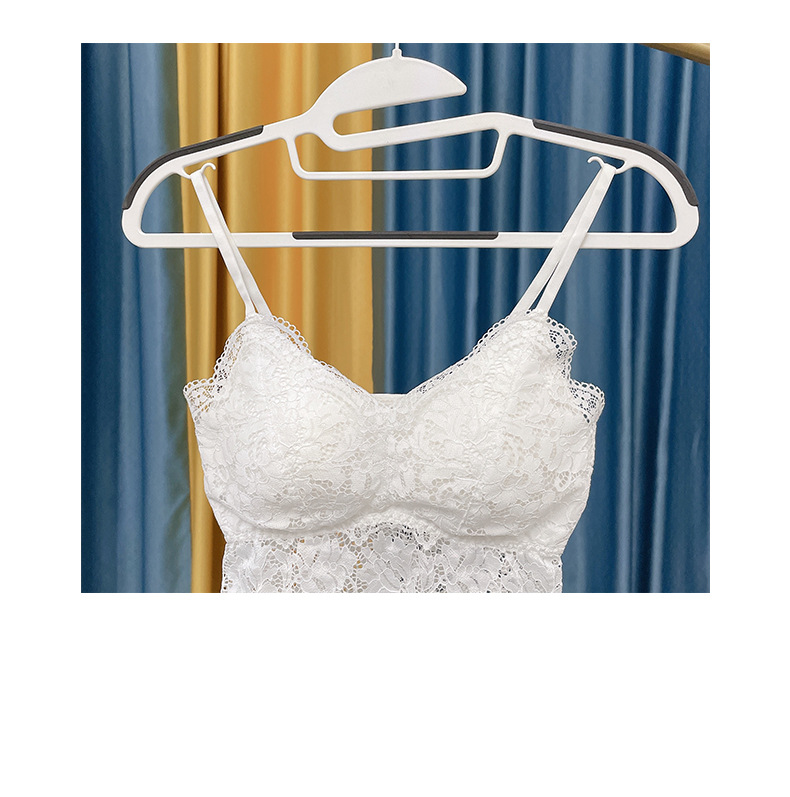 Fish-mouth plastic clothes hanger anti-slip strip clothes hanger, household organization, storage, drying, dry and wet dual-purpose clothes hanger manufacturer wholesale pic 11