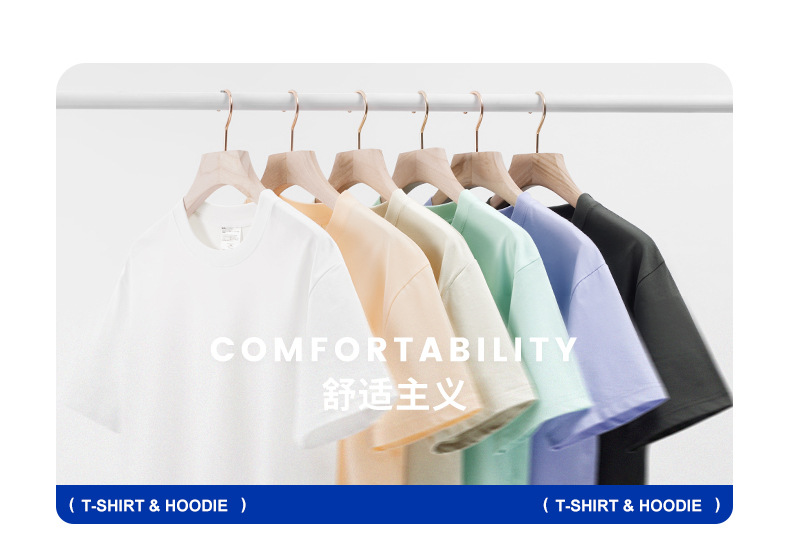 街潮宽松男士夏季印花短袖t恤男潮牌美式230g纯棉休闲半袖体恤衫详情2