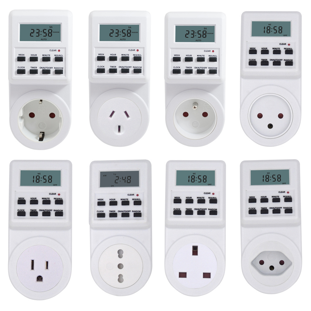 British standard electronic timer socket, electronic timer, kitchen timer, timer timer switch pic 1